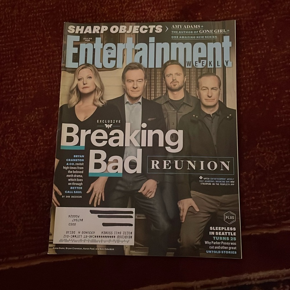 Breaking Bad Reunion on Cover Entertainment Weekly July 6, 2018